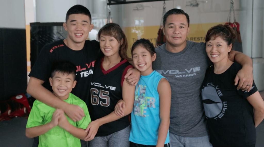 Angela Lee and family
