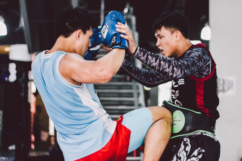 ONE Superstar Eddie Ng works on his striking with multiple-time Muay Thai World Champion Chaowalith Jockey Gym.