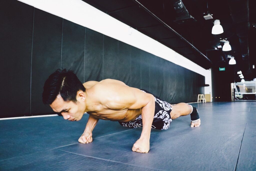 Push-ups can help improve your posture.
