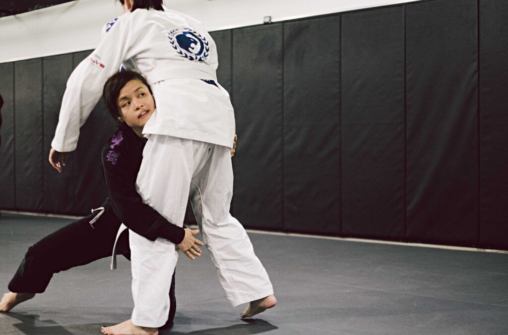 Both wrestling and judo based takedowns are used in BJJ. 