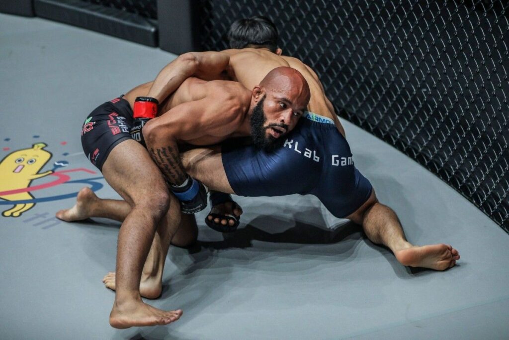 Demetrious Johnson wrestling in ONE Championship