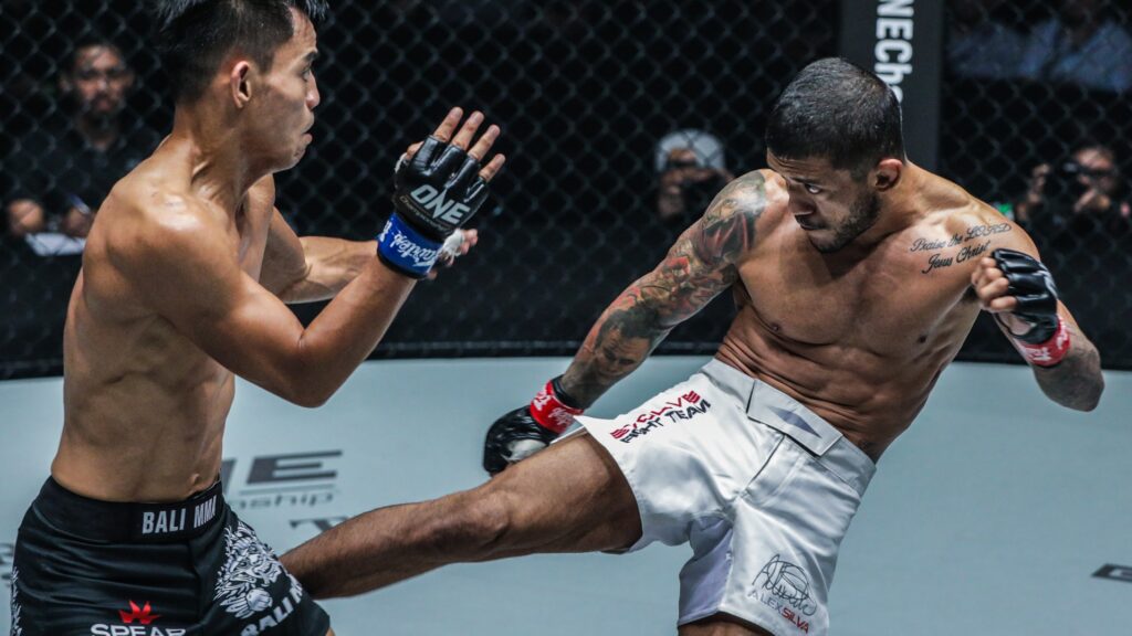 alex leg kick one championship