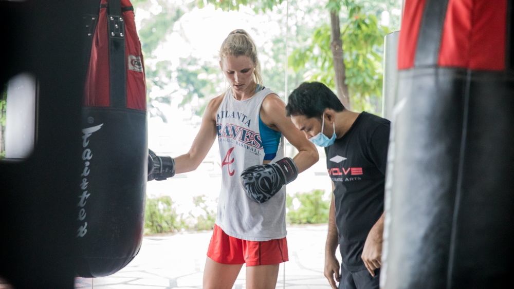  haz preguntas en la clase de muay thai