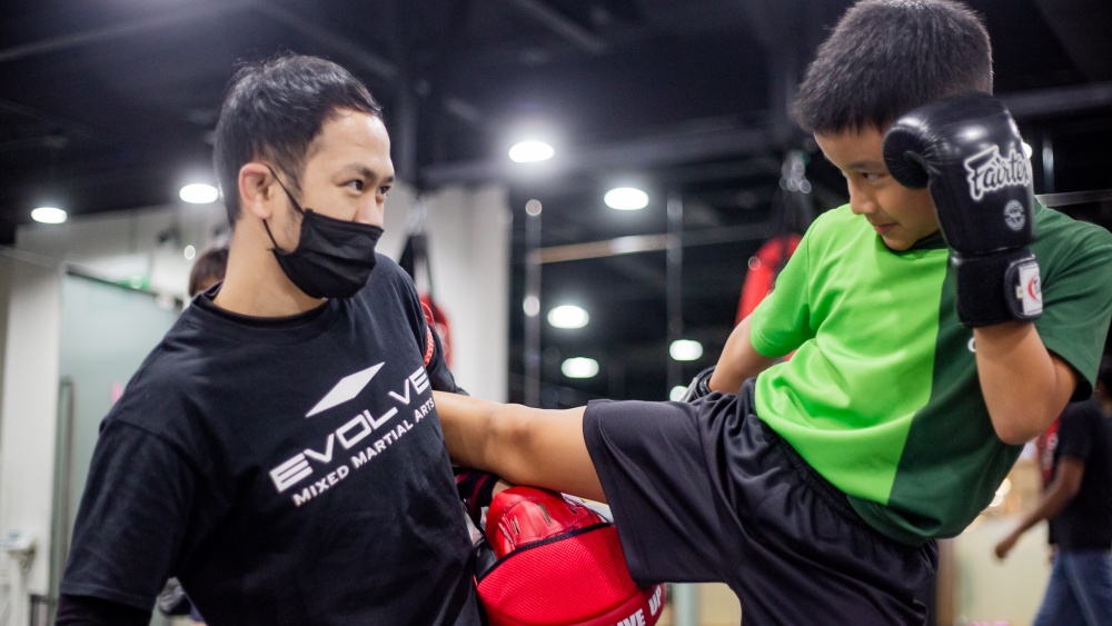 Muay Thai teaches a child self-defense