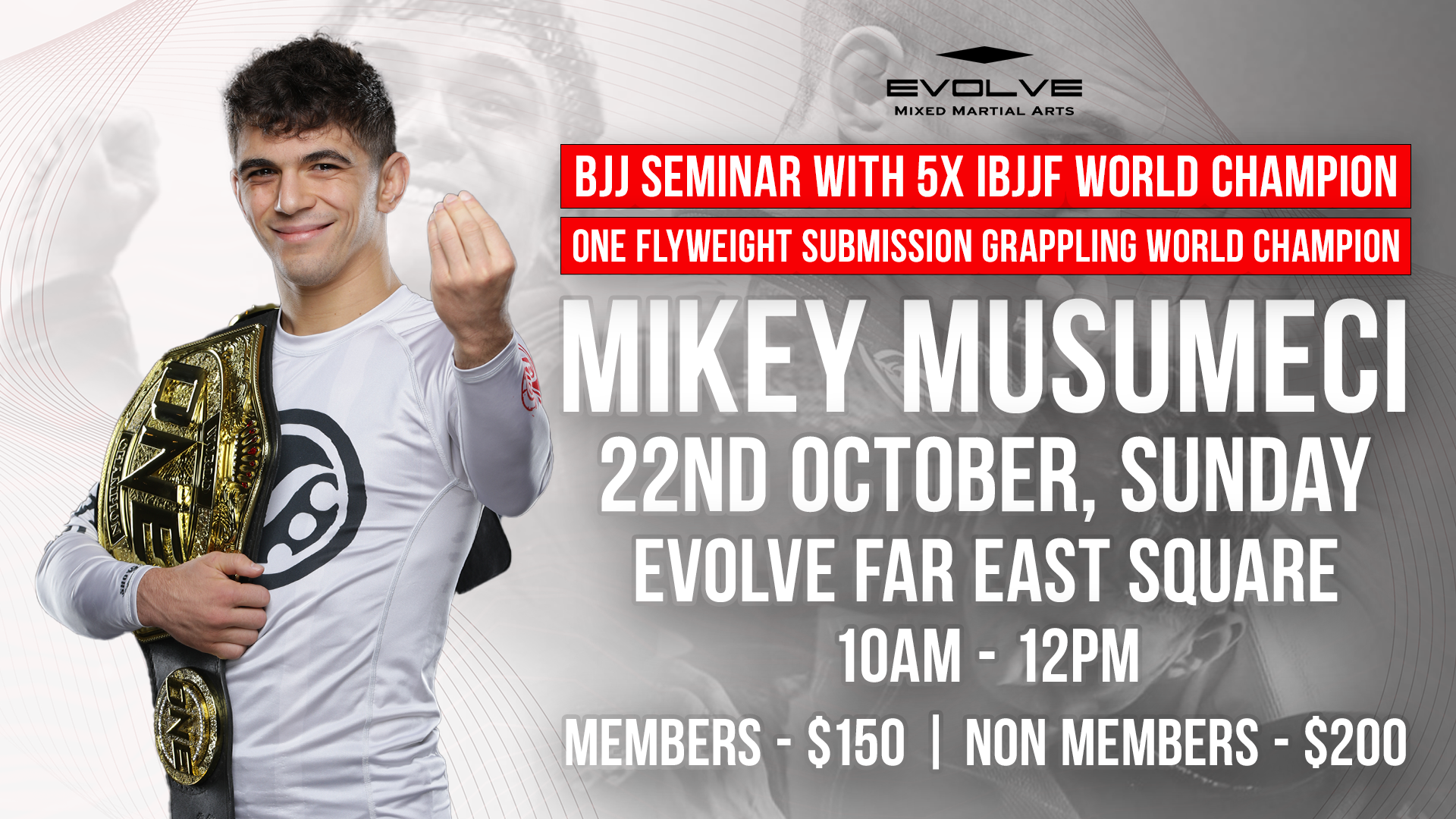 BJJ Seminar With Mikey Musumeci Evolve MMA